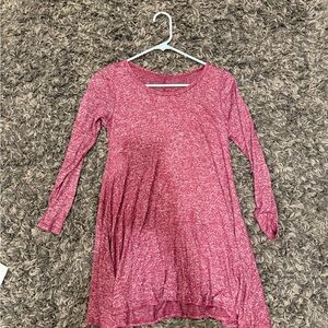 Pink Long Sleeve Dress